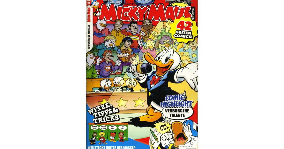 Micky Maus Comics als Abo bei United Kiosk