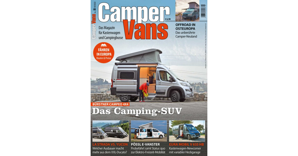 CamperVans - Das Magazin für Campingbusse und Kastenwagen