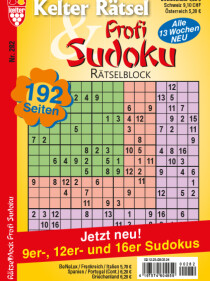 Cover von Kelter Rätsel & Rätselblock Profi Sudoku